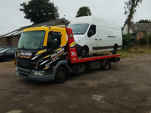Van Recovery Edinburgh for broken down Ford Transit recovered from Sighthill