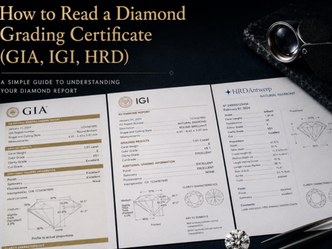 How to Read a Diamond Grading Certificate (GIA, IGI, HRD)