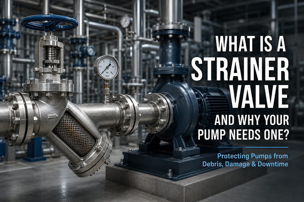 What Is a Strainer Valve and Why Your Pump Needs One?