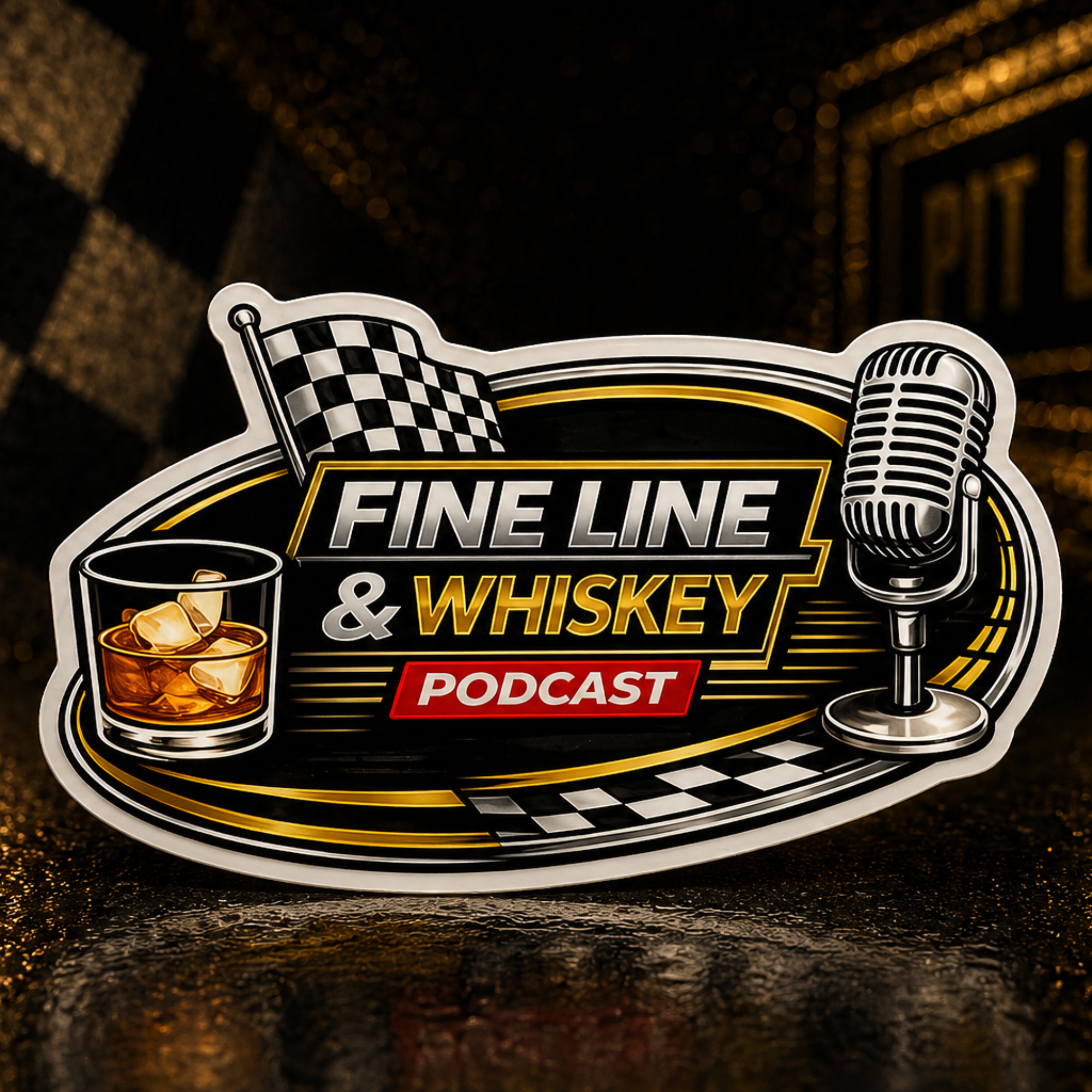 Fine Line & Whiskey Sticker