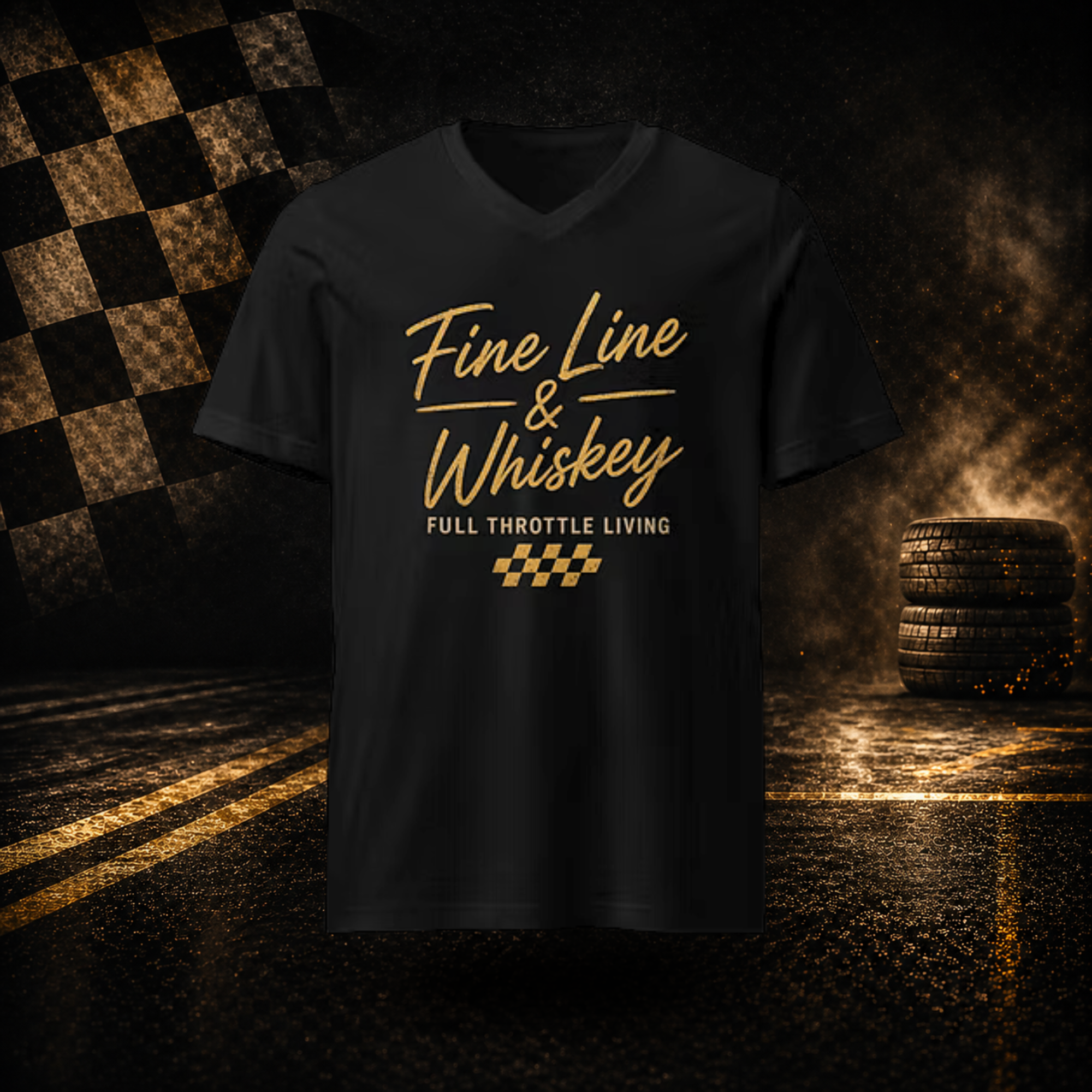 Women's V-Neck Full Throttle Living