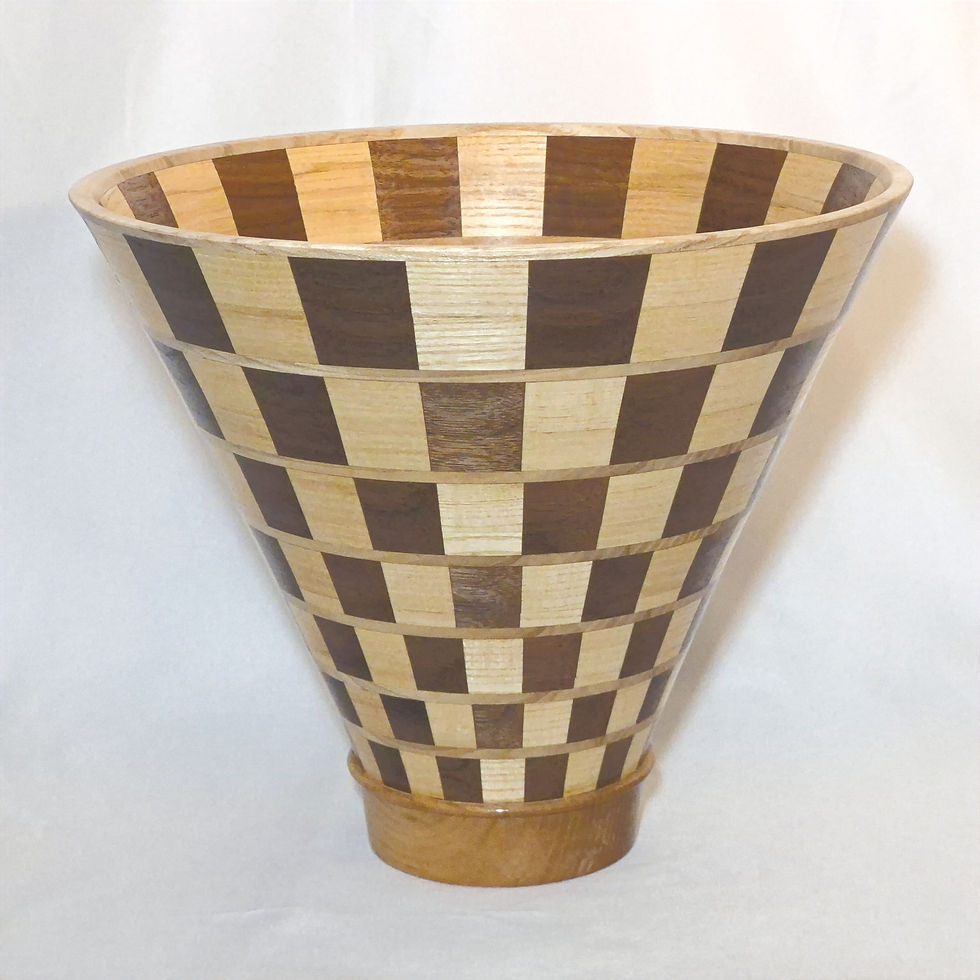 Thumbnail: "Bub's Big Boy" Walnut and Ash Segmented Bowl