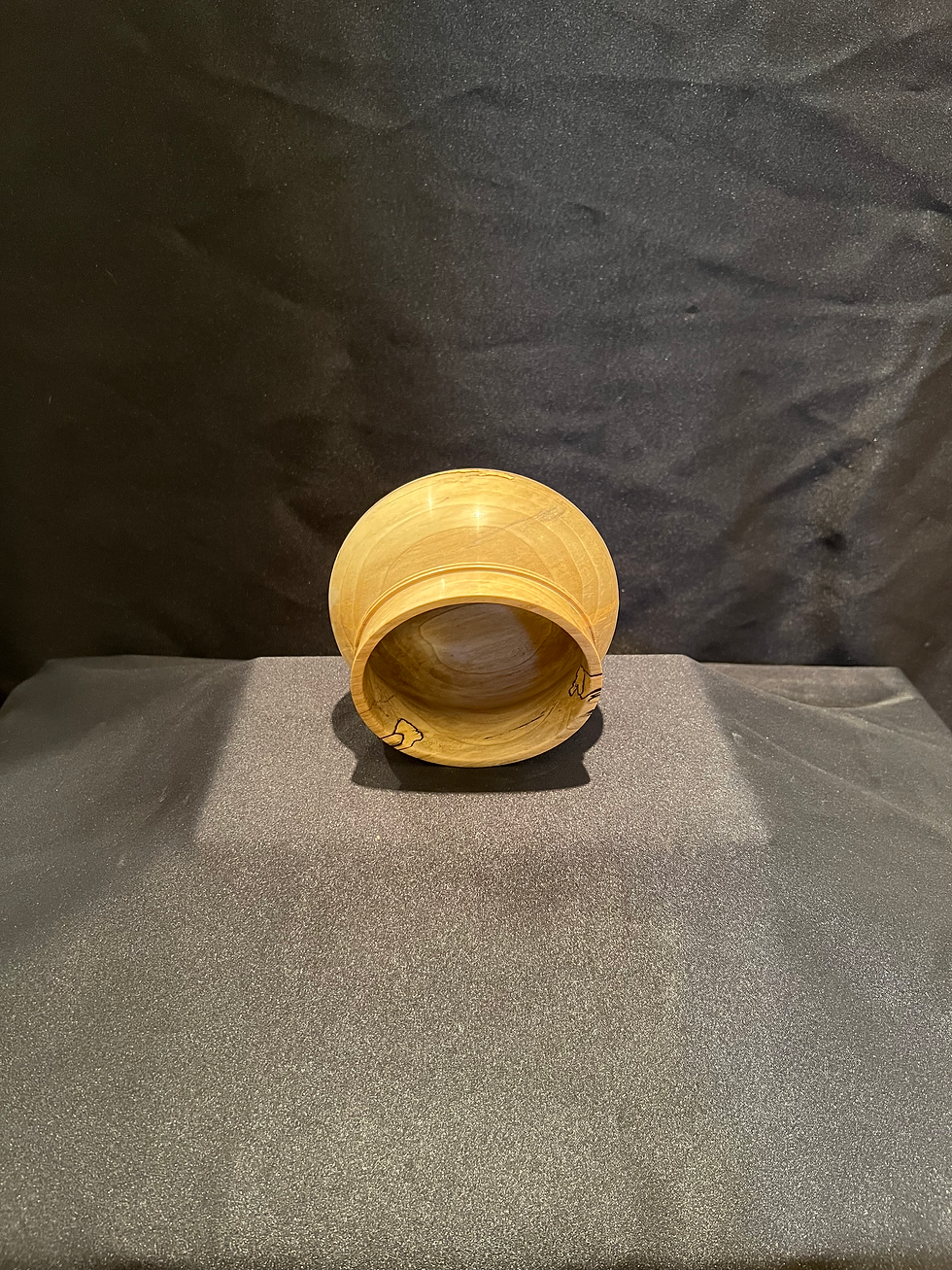 Thumbnail: Spalted Poplar Hollow-form Bowl