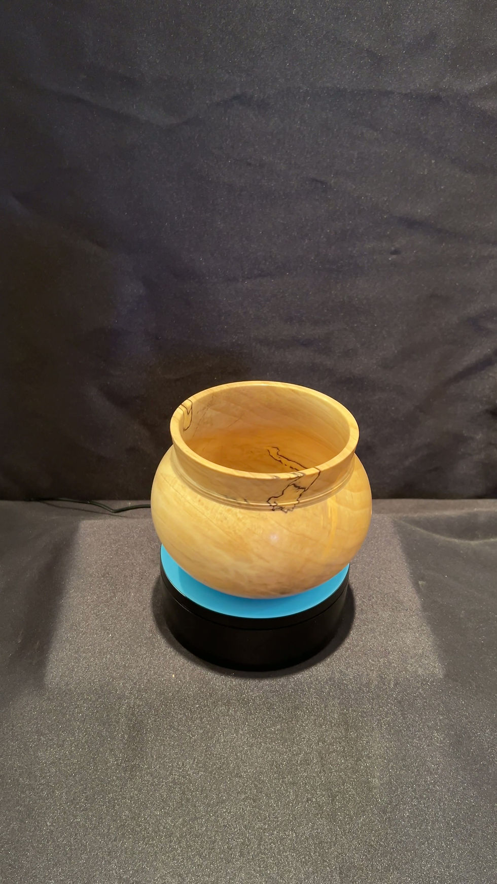 Thumbnail: Spalted Poplar Hollow-form Bowl