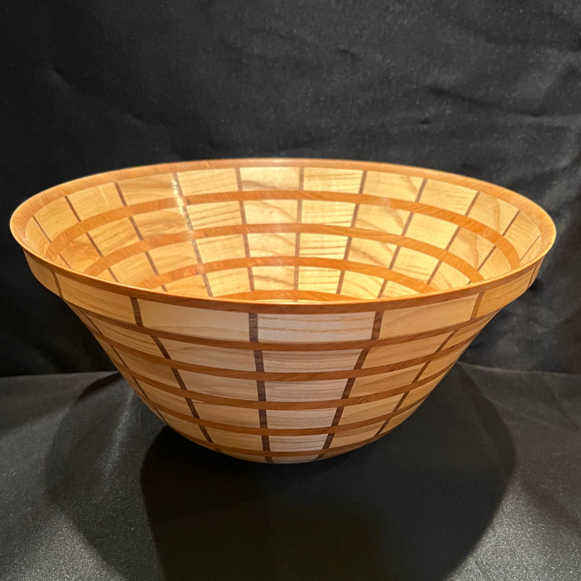 Ash, Cherry, Walnut and Oak Segmented Bowl
