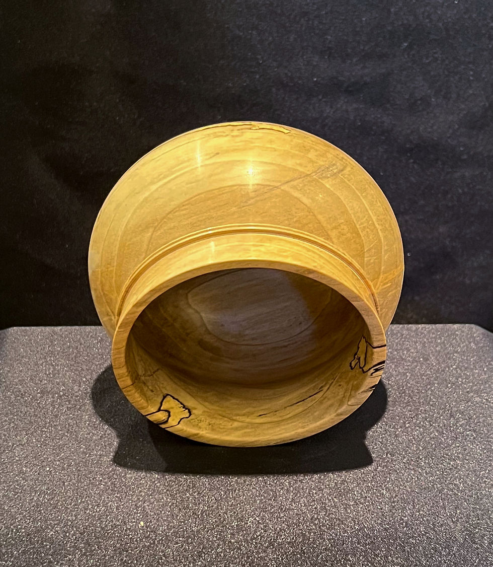 Thumbnail: Spalted Poplar Hollow-form Bowl