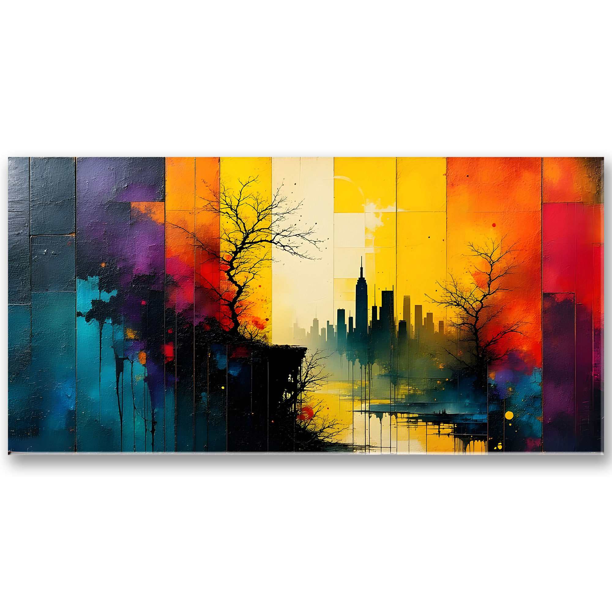 Farebný obraz mesta pri úsvite