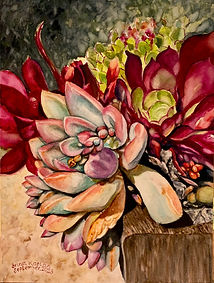 Irina Kaplan | Succulents | Watercolor | UNITED STATES OF AMERICA