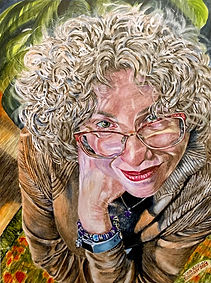 Irina Kaplan | Self portrait | Watercolor | UNITED STATES OF AMERICA