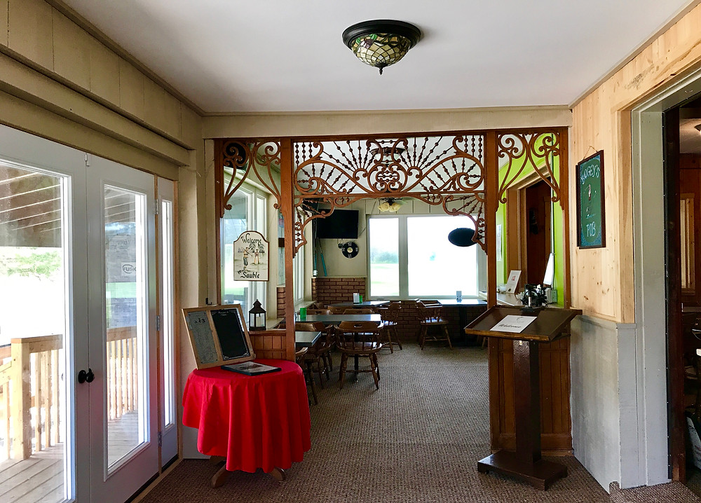 Walking in the main front door