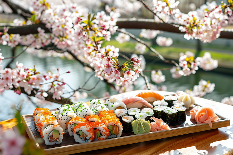 Cherry blossom season and vegan sushi — the perfect Tokyo spring combination