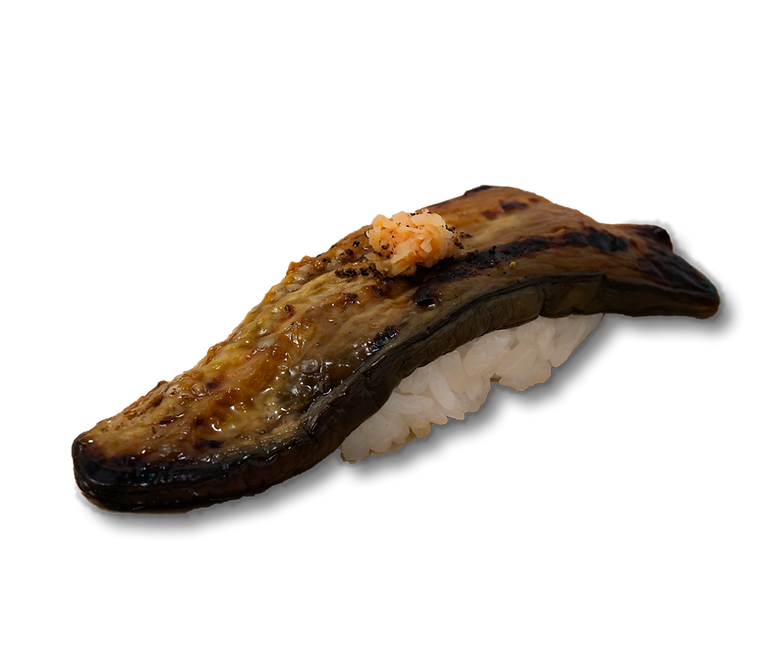 Grilled egg plant with original Miso