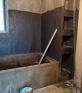 cement bathroom