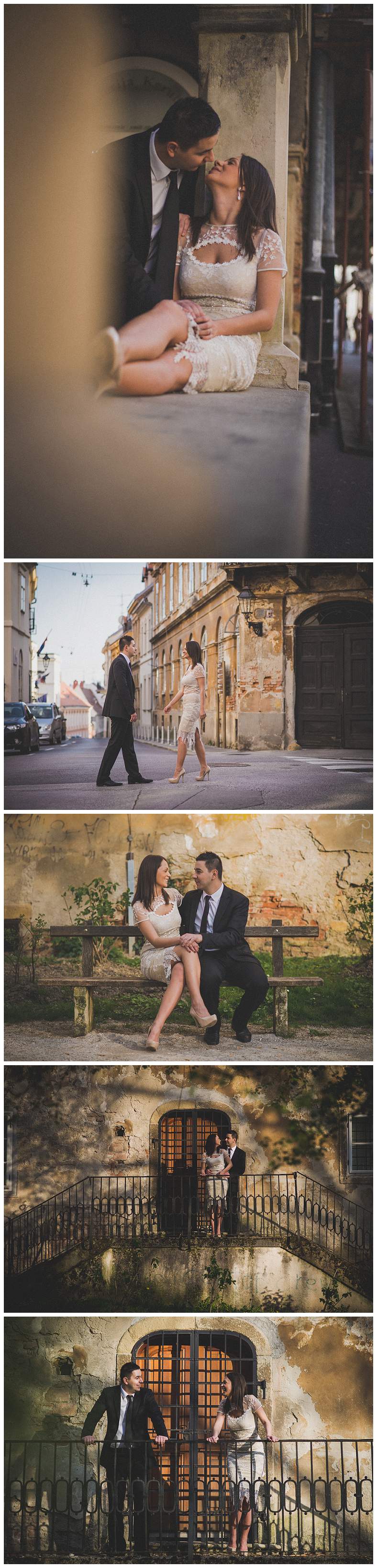 Par se susreće na Gornjem gradu fotograf za vjenčanja Zagreb