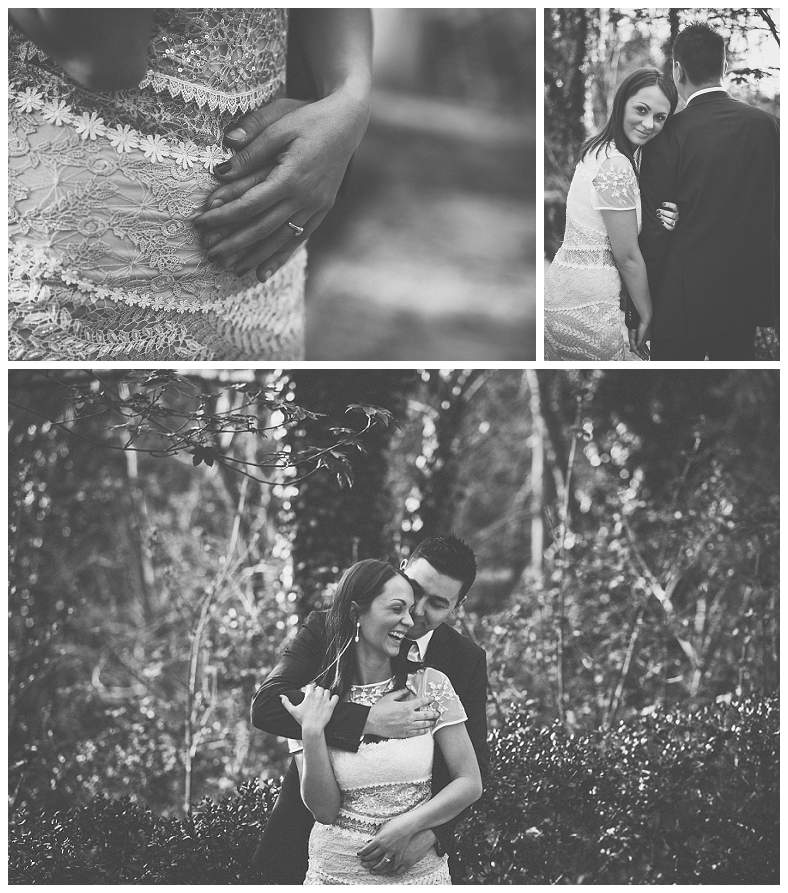 Zagrljeni mladenci na fotografskom slikanju vjenčanja u Zagrebu