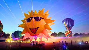 Balloon Glow and Laser Show