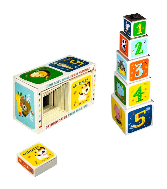 Miniatura: Set Animales Cubos & Libro