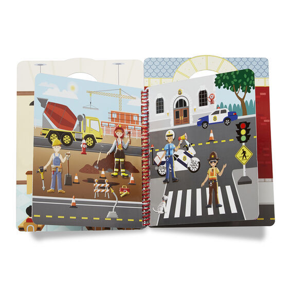 Miniatura: Libro de Actividades con Stickers Reutilizables Profesiones