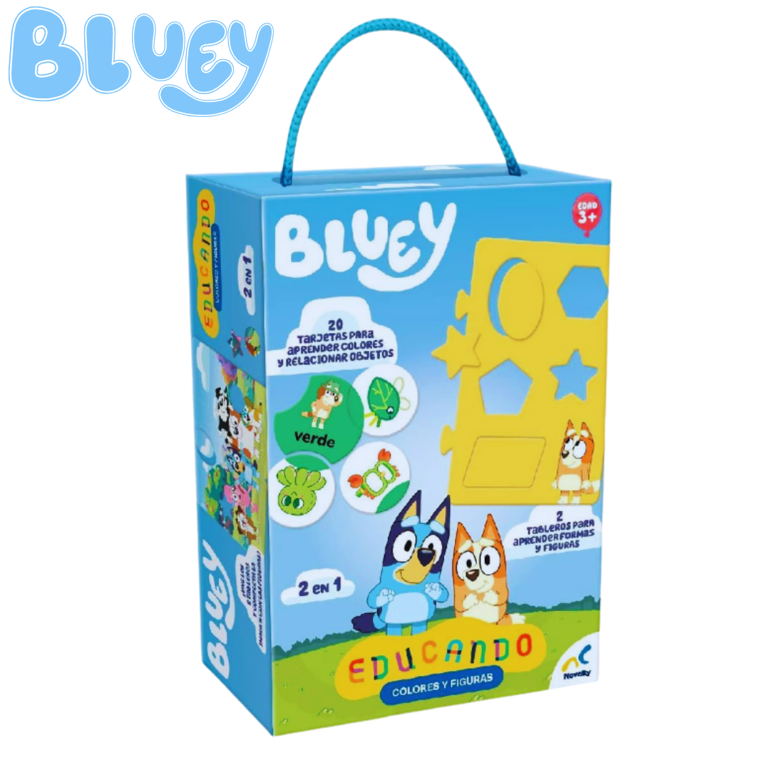 Educando: Colores y Figuras Bluey