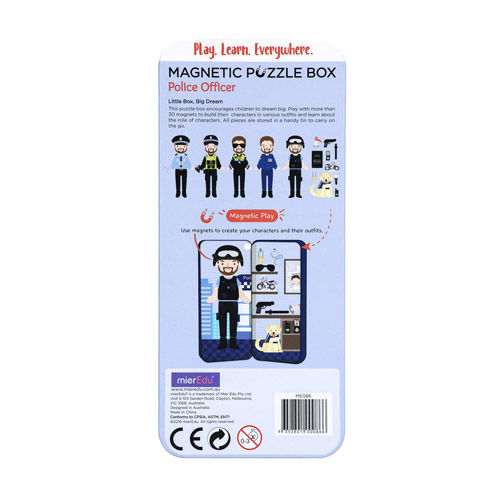 Miniatura: Caja de Rompecabezas Magnetico Policia