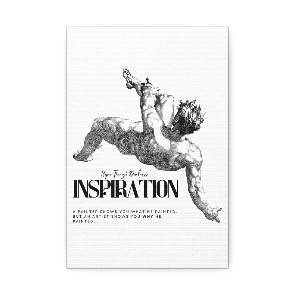 Thumbnail: Inspiration Canvas Print — Classical Sketch Wall Art (Stretched)