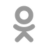 Grey Odnoklassniki Icon
