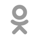 Grey Odnoklassniki Icon
