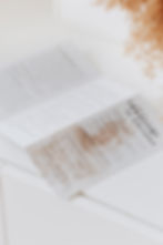 Lesezeichen-Faltblatt in Männerdesign, geschlossen – Vorderseite mit Titel „Identität in Christus“