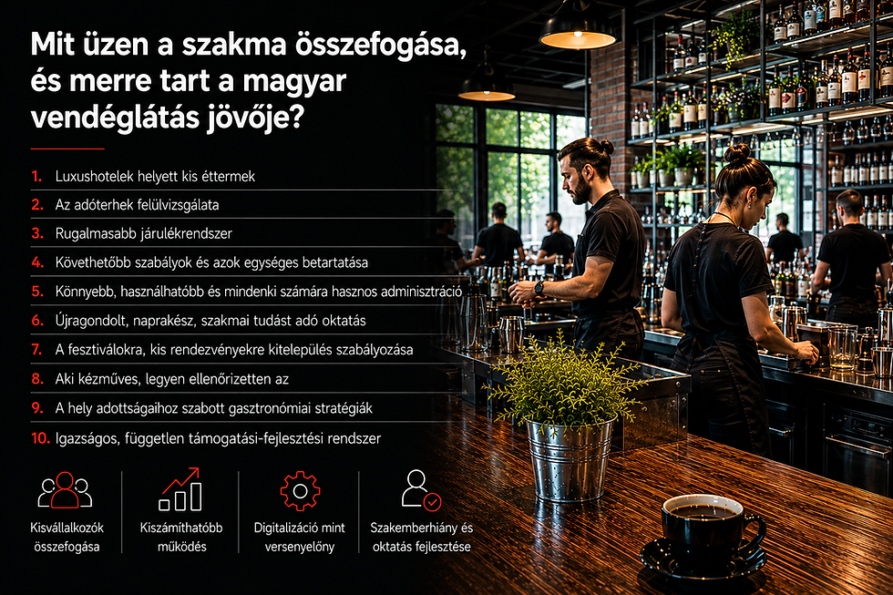 Reformra vár a vendéglátás – mit üzen a szakma összefogása?