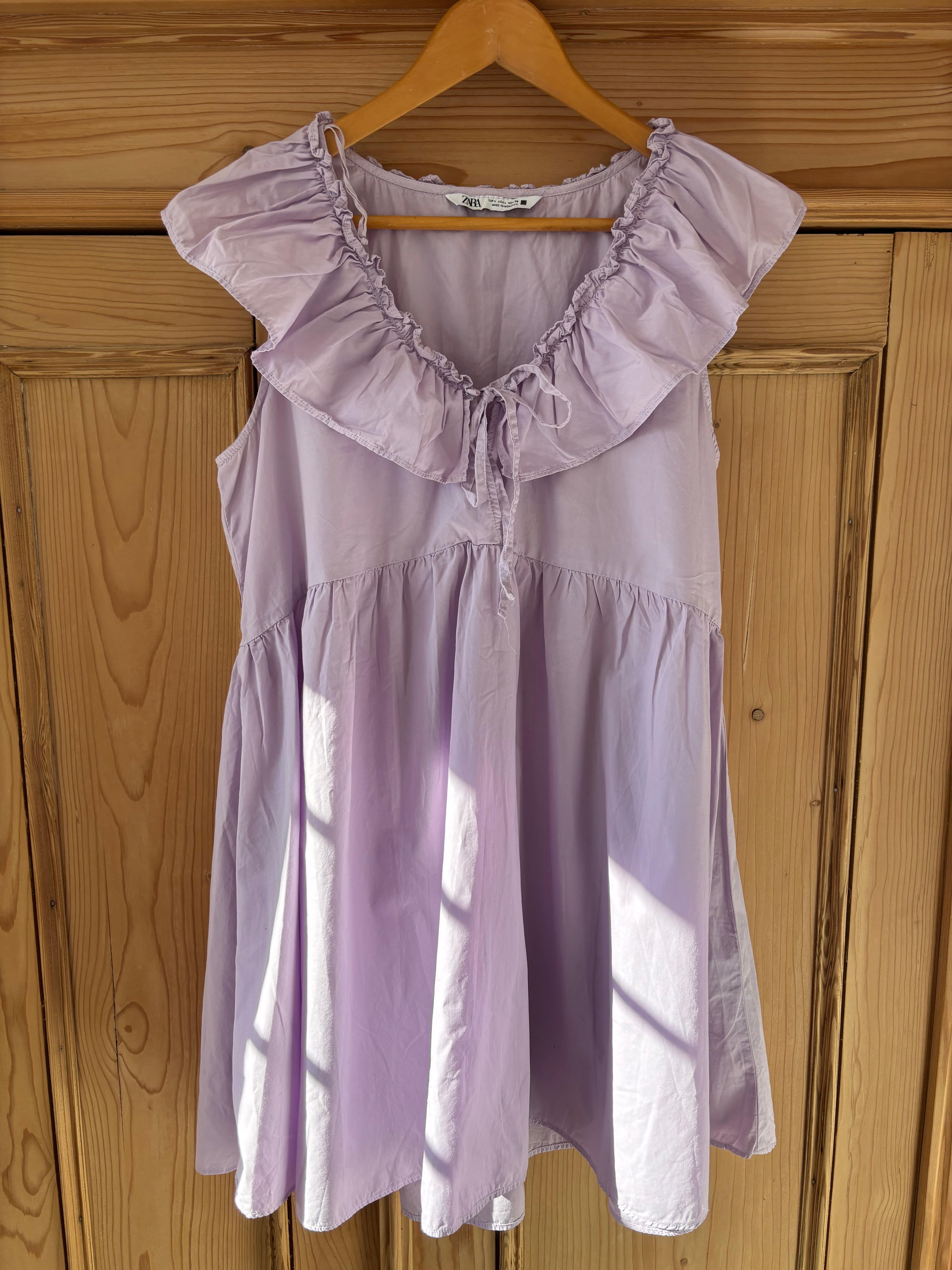 Zara lilac milkmaid style dress (L) 