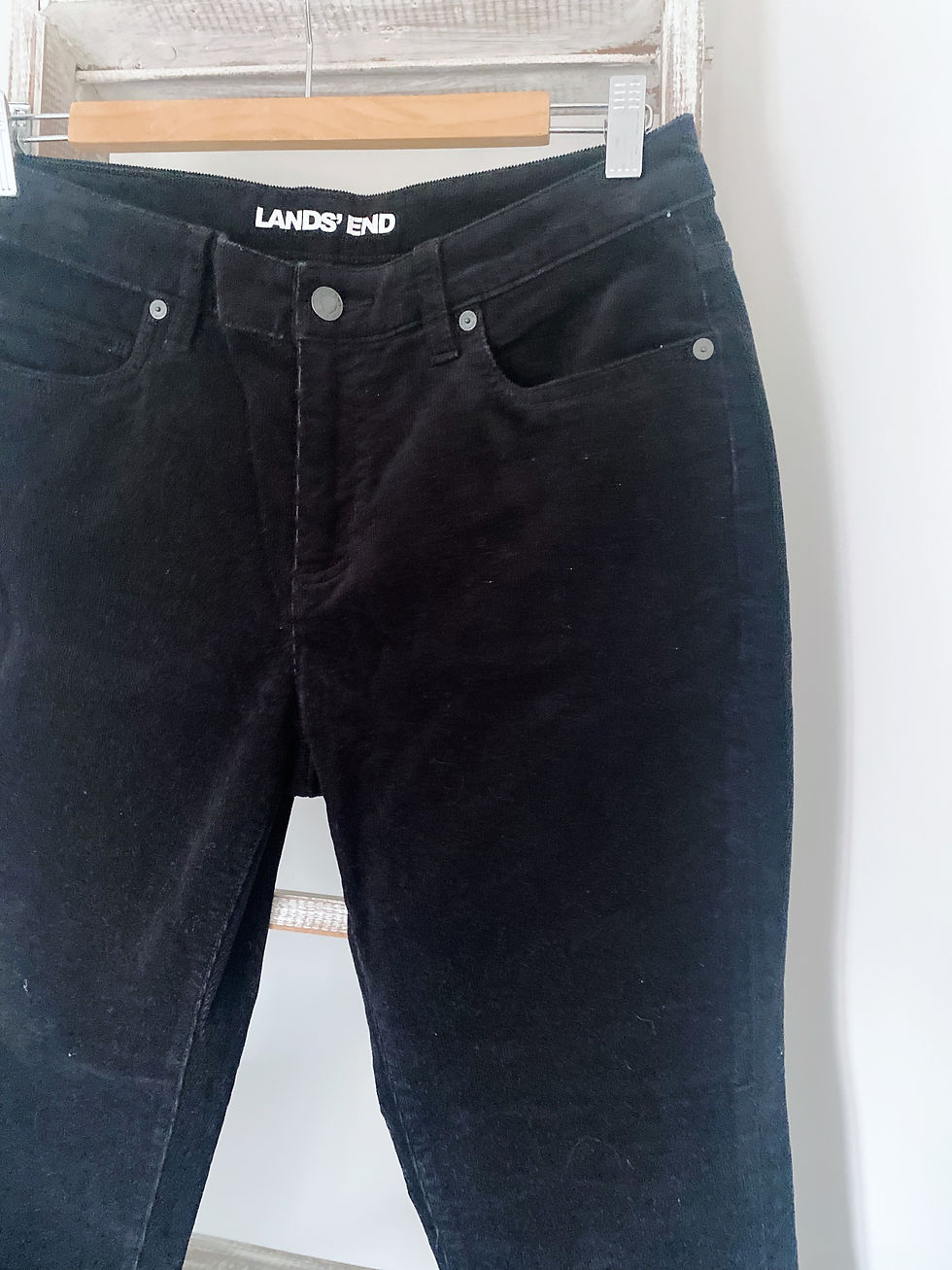 Thumbnail: Lands end mid rise slim corduroy trousers (12)