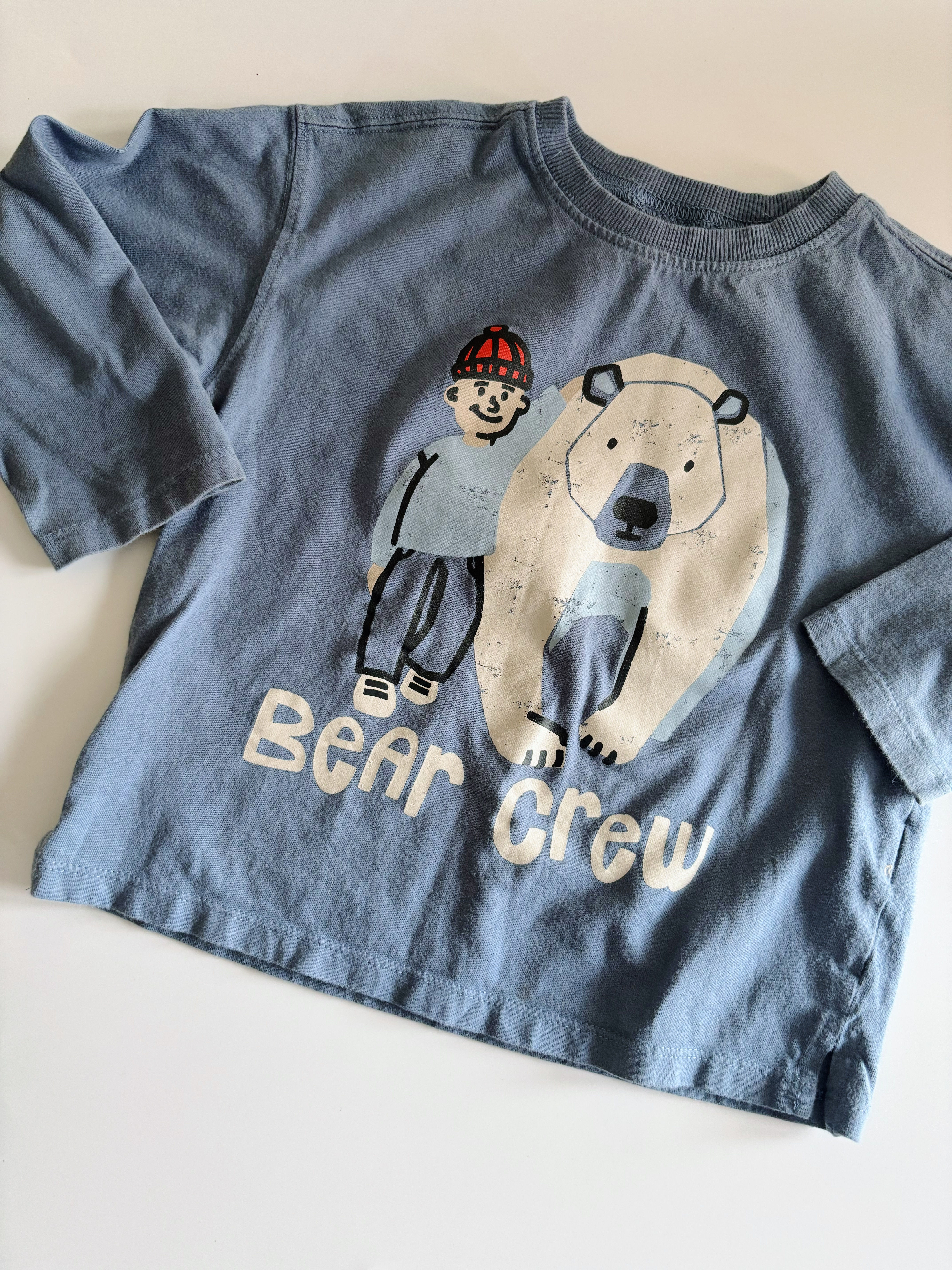 Zara ‘bear crew’ T-shirt (2-3Y)