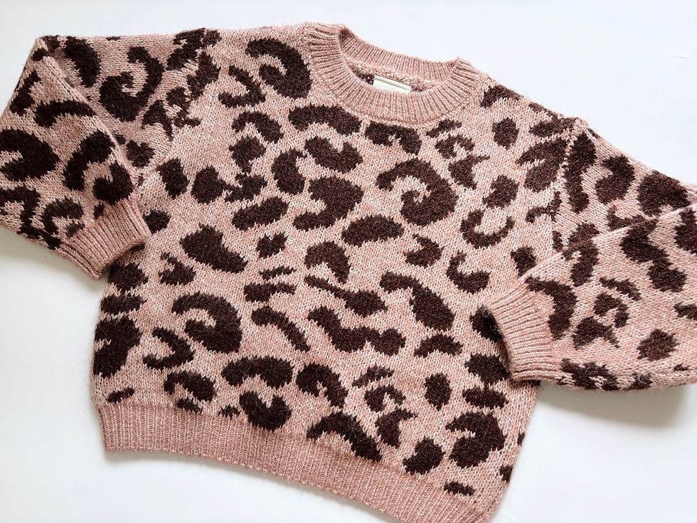 Thumbnail: Zara leopard print knit jumper (2Y) 