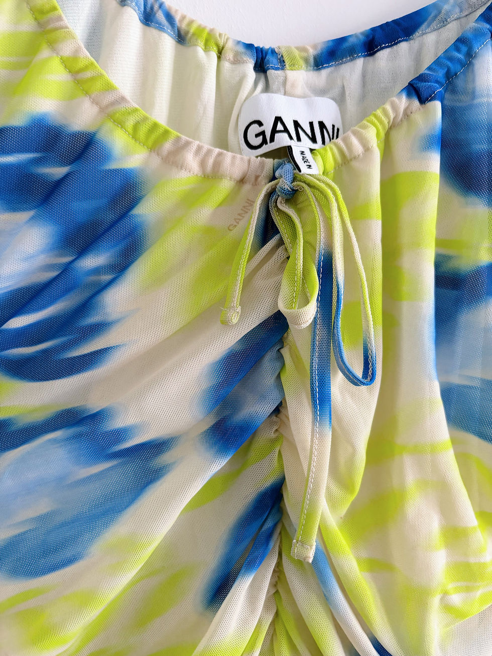 Thumbnail: GANNI floral mesh top UK10 