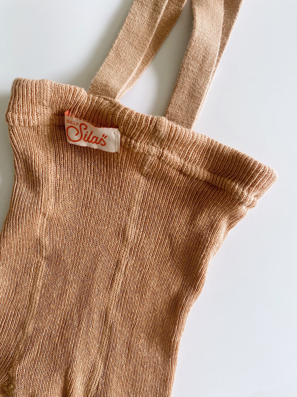 Thumbnail: Silly silas shorty tights with braces ~ SAND/LIGHT BROWN