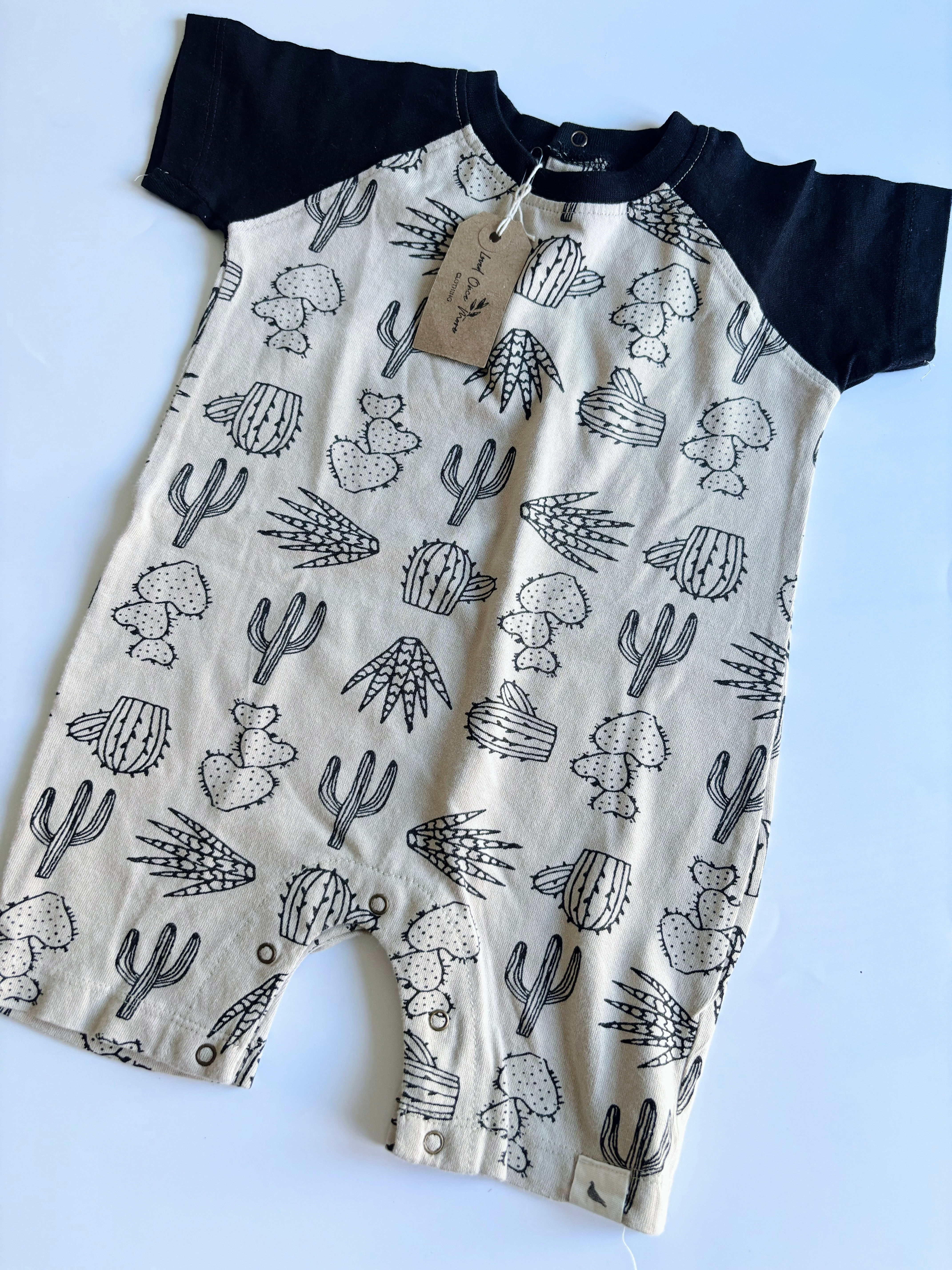 Turtledove cactus romper (6-12m) 