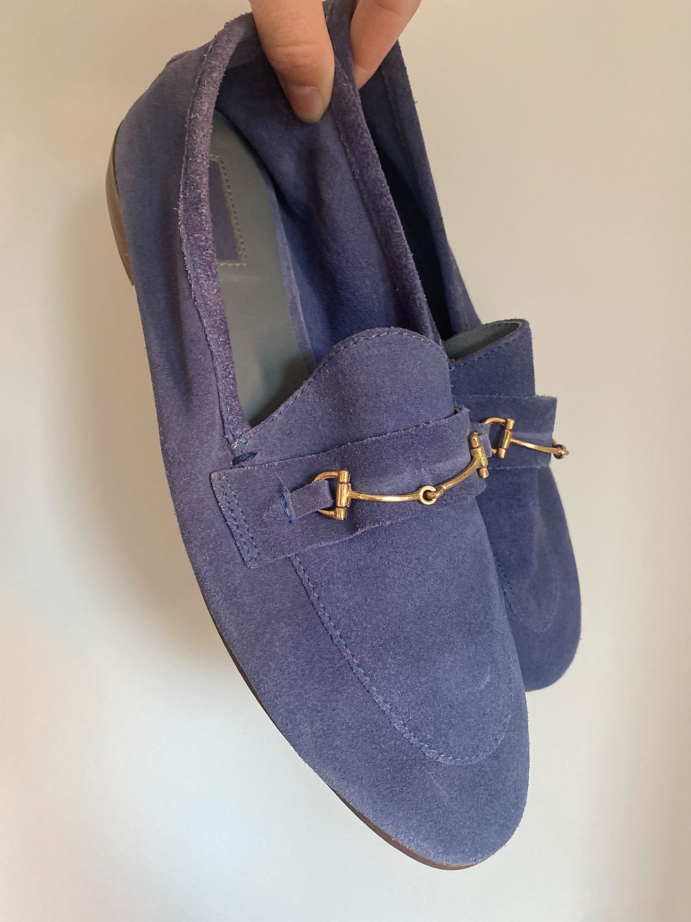 Topshop blue suede mules (UK7)