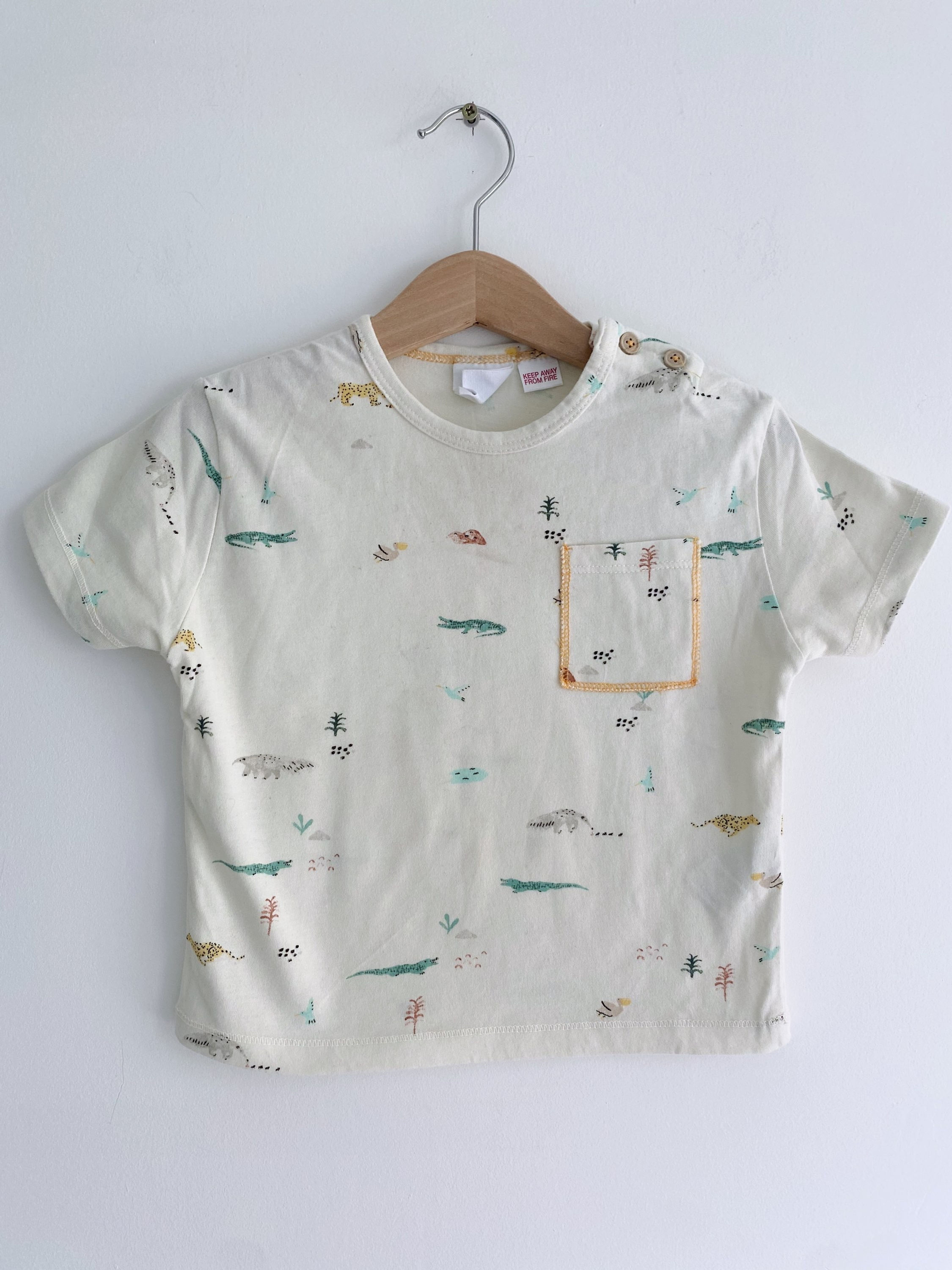Zara animal print tee (12-18m)