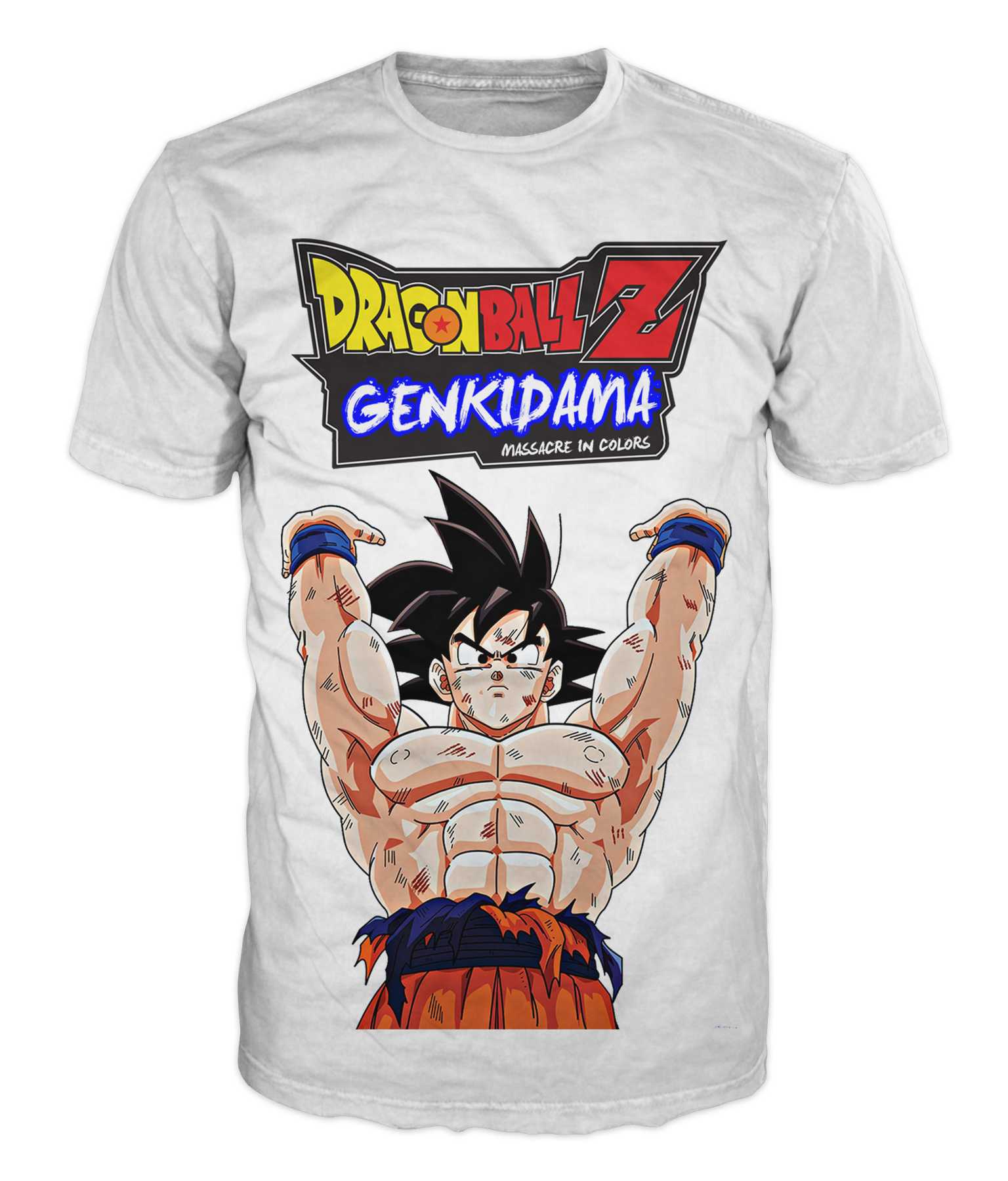 camiseta dragon ball goku genkidama