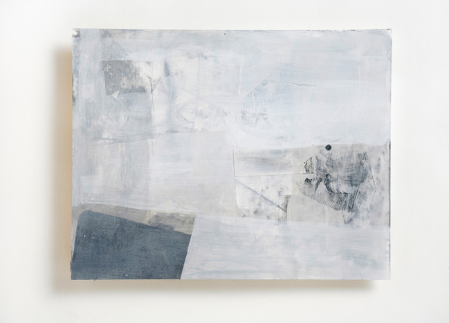 Abstract acrylic painting on Yupo paper, new york artist, Lauren Blankstein