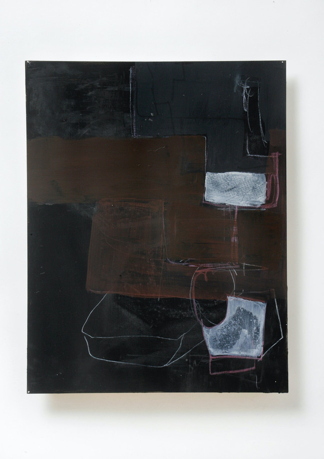 Acrylic painting, Lauren Blankstein, New York artist, interior, abstract painting