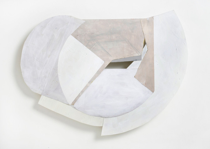 Lauren Blankstein New York City artist, acrylic painting collage on Yupo paper