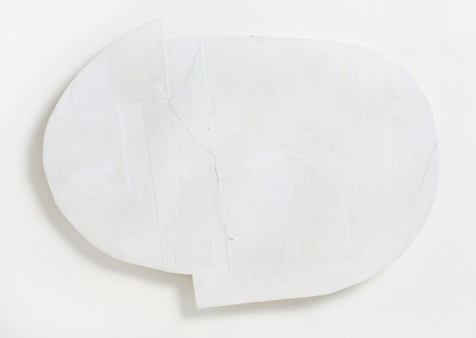 Lauren Blankstein New York City artist, acrylic painting collage on Yupo paper