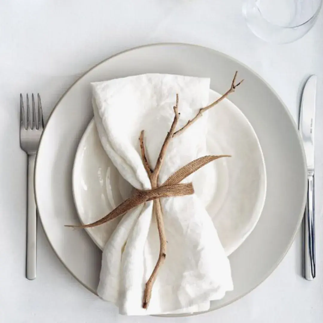 100% Pure Linen Table Napkins for Home Décor, Restaurants & Weddings
