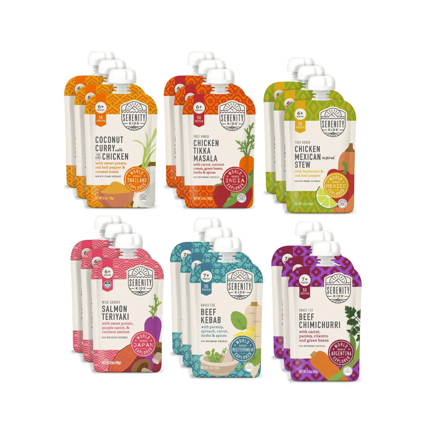 Baby Food Variety Pack | World Explorer Flavors