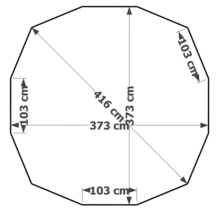 3,7m (12-Eck)
