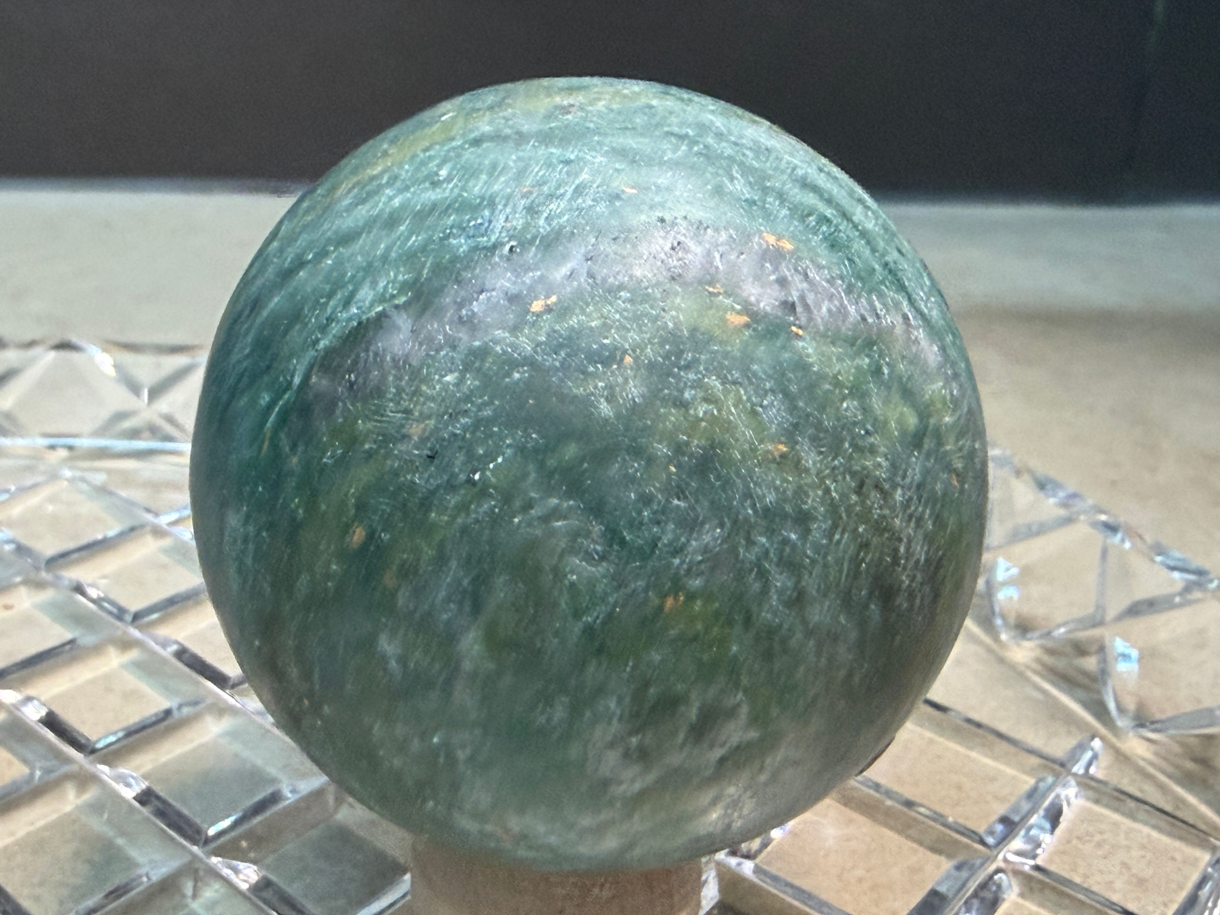 Fuchsite Chert Sphere - Dragon Stone