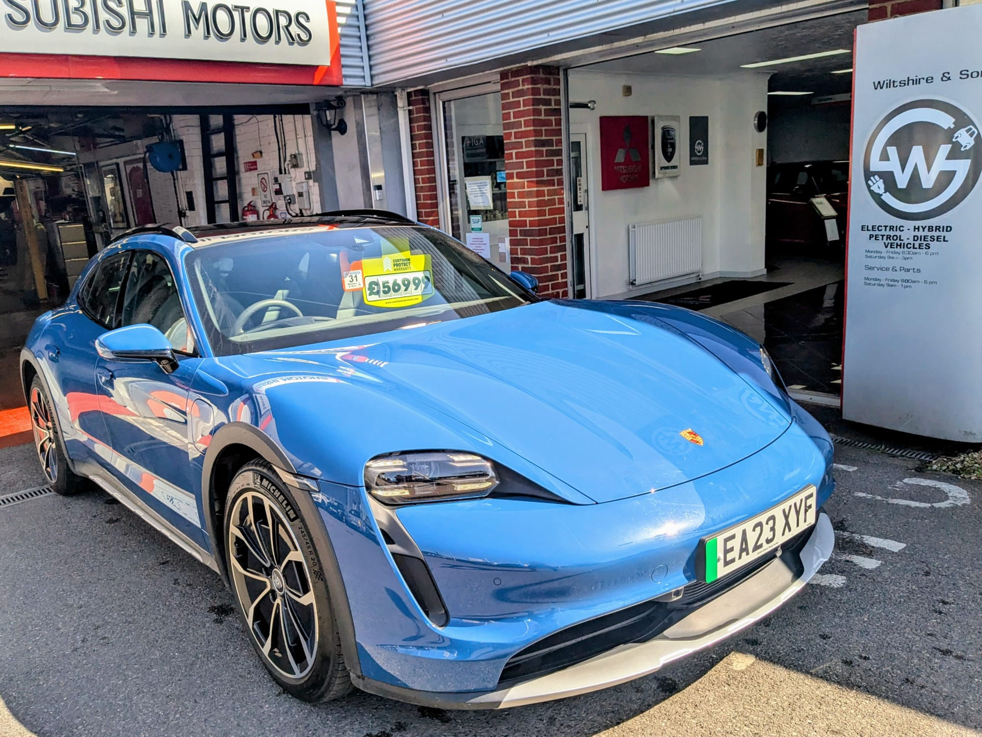 Porsche Taycan Perf + 93.4kWh 4S X Turismo 4WD 16,200 miles