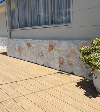 Lamond Random Loose Stone Cladding Front Entrance Wall Budgewoi,