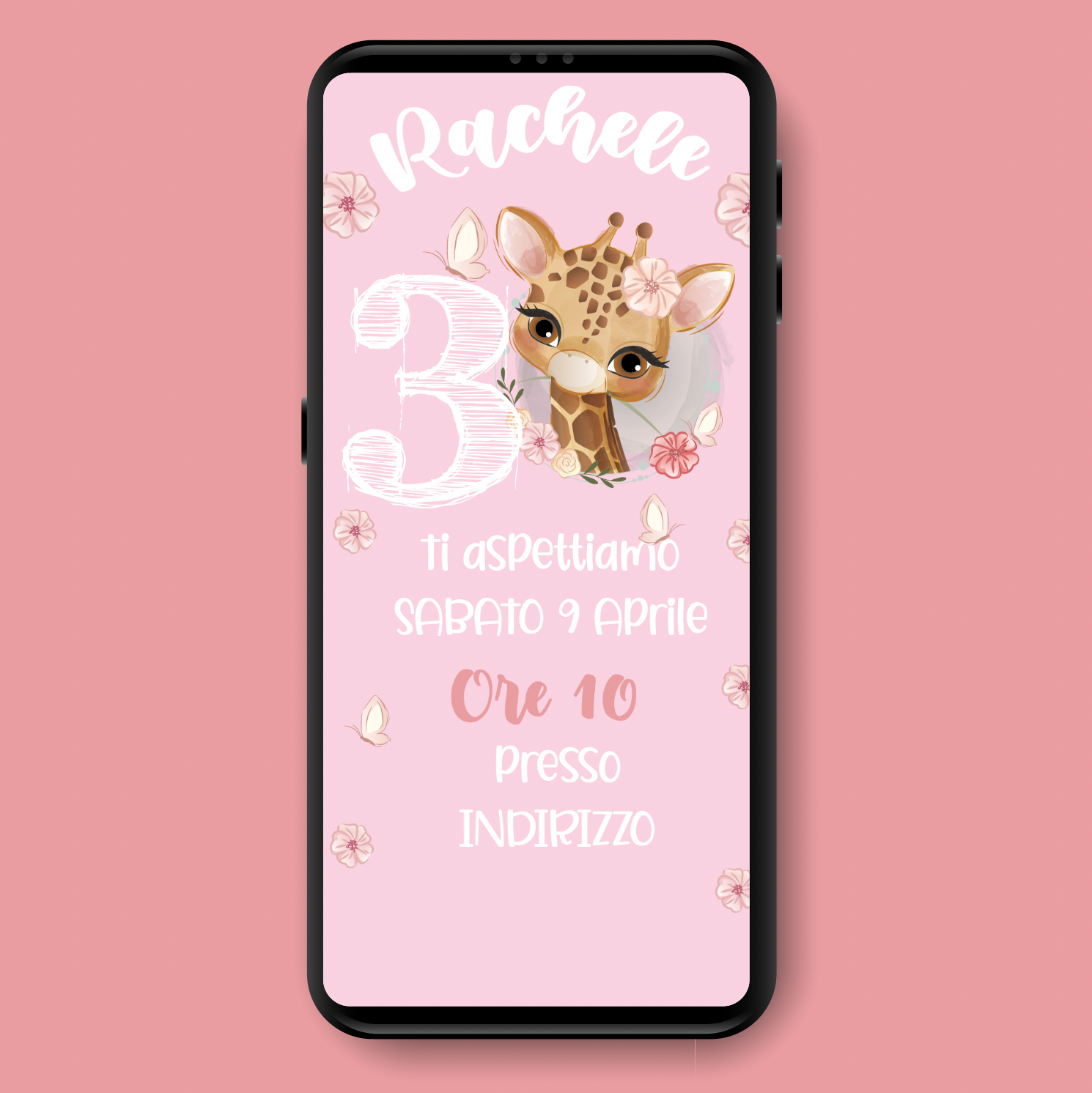 Invito digitale Giraffa